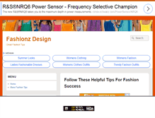 Tablet Screenshot of fashionzdesign.com